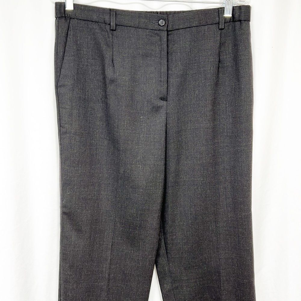 Pendleton Charcoal Gray Seasonless Wool Straight … - image 4